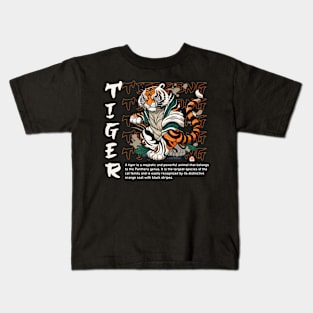 Tiger Art Animal Illustrations Kids T-Shirt